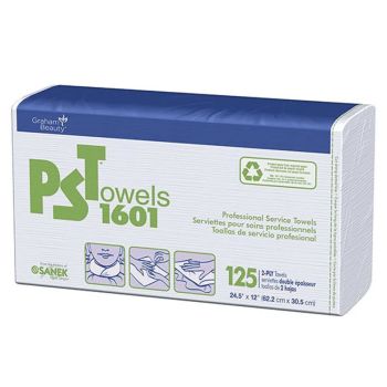 Graham & Towel PST Towels #1601 FULL Case (8 packs of 125) (12 Pack)
